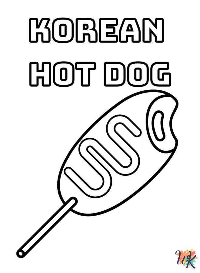 Dibujos para Colorear Hot Dog 95