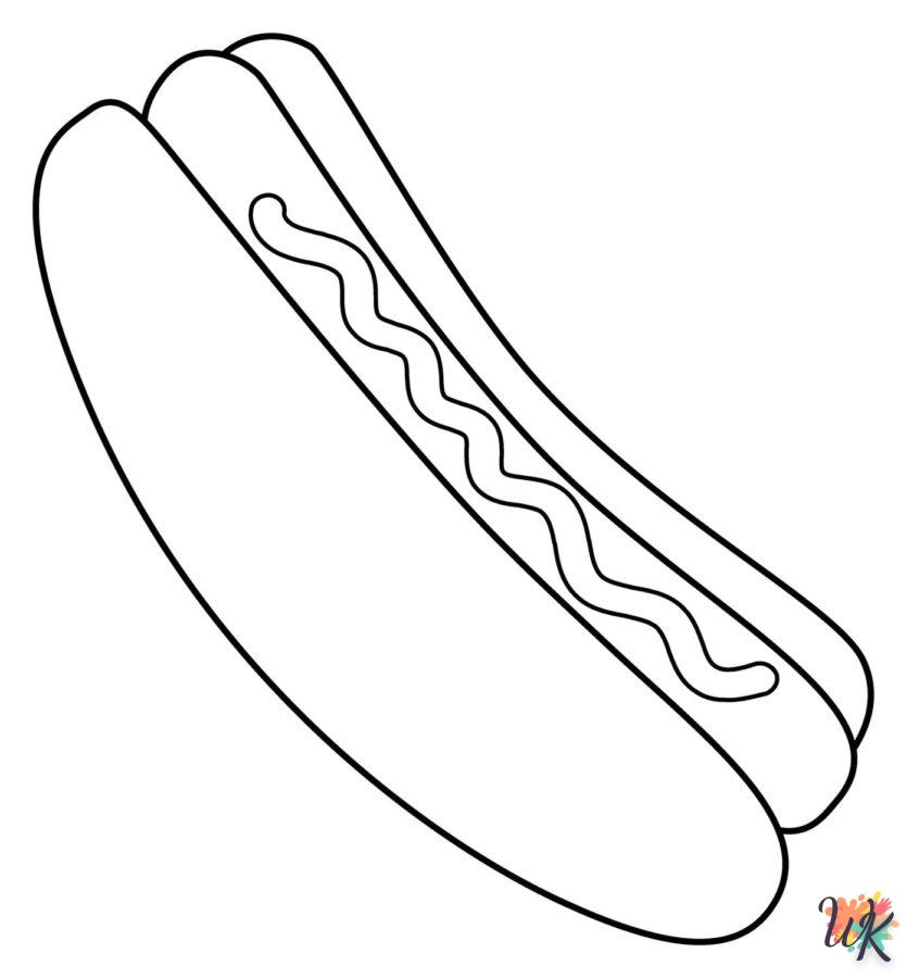 Dibujos para Colorear Hot Dog 99