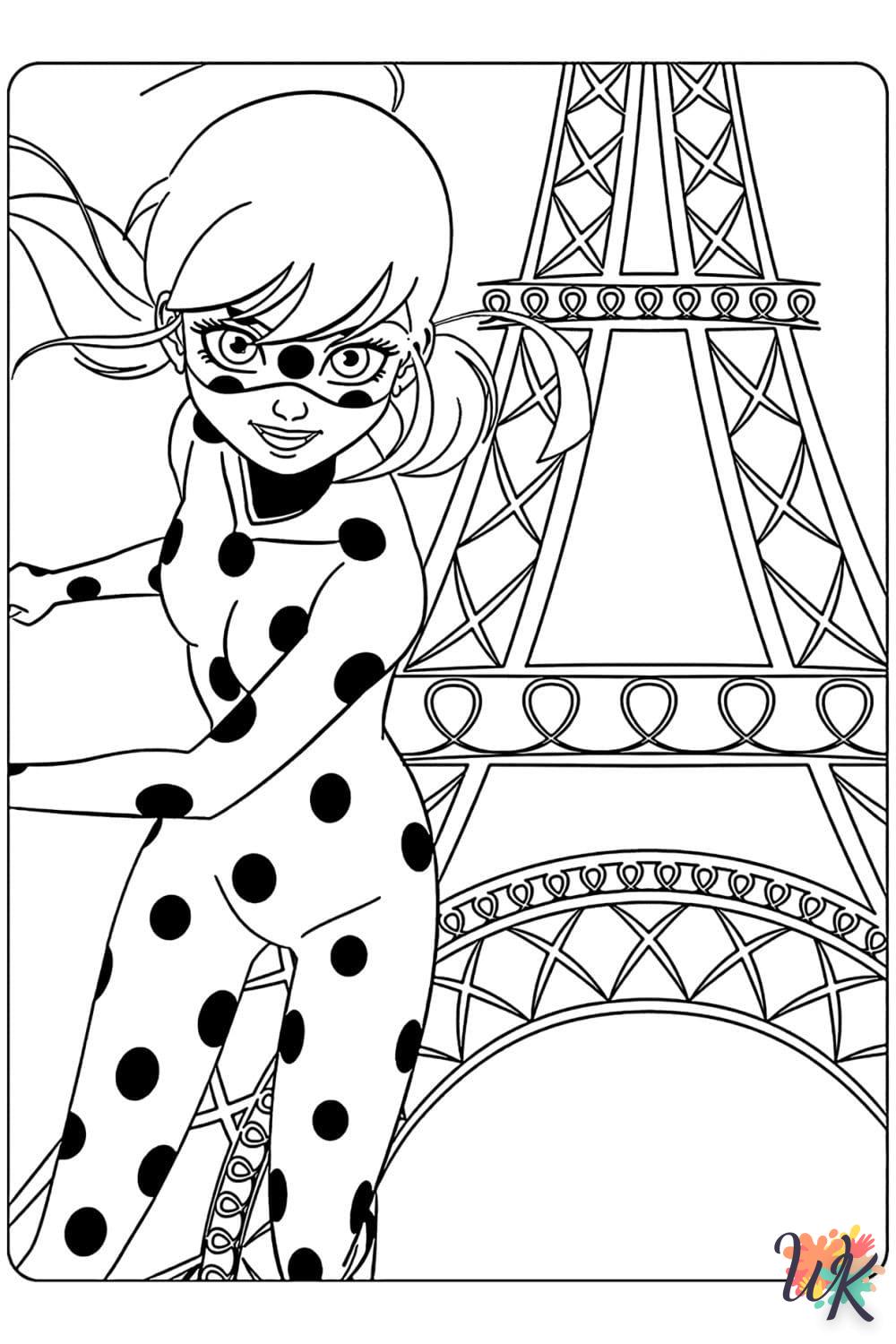 Dibujos para Colorear Ladybug y Cat Noir 38