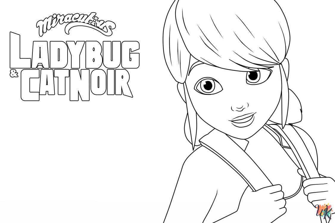 Dibujos para Colorear Ladybug y Cat Noir 76