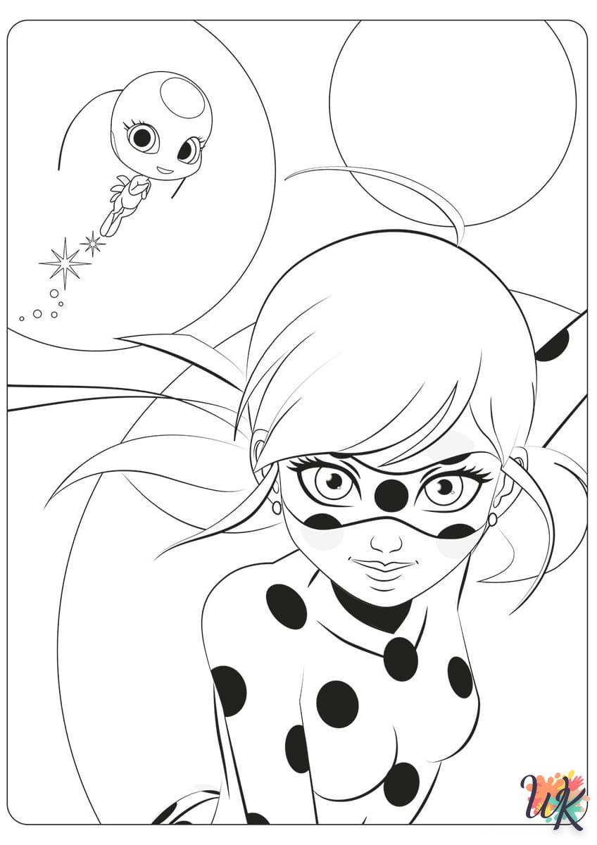 Dibujos para Colorear Ladybug y Cat Noir 8