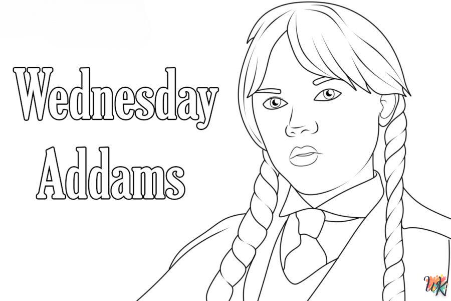 Dibujos para Colorear Miercoles Addams 50