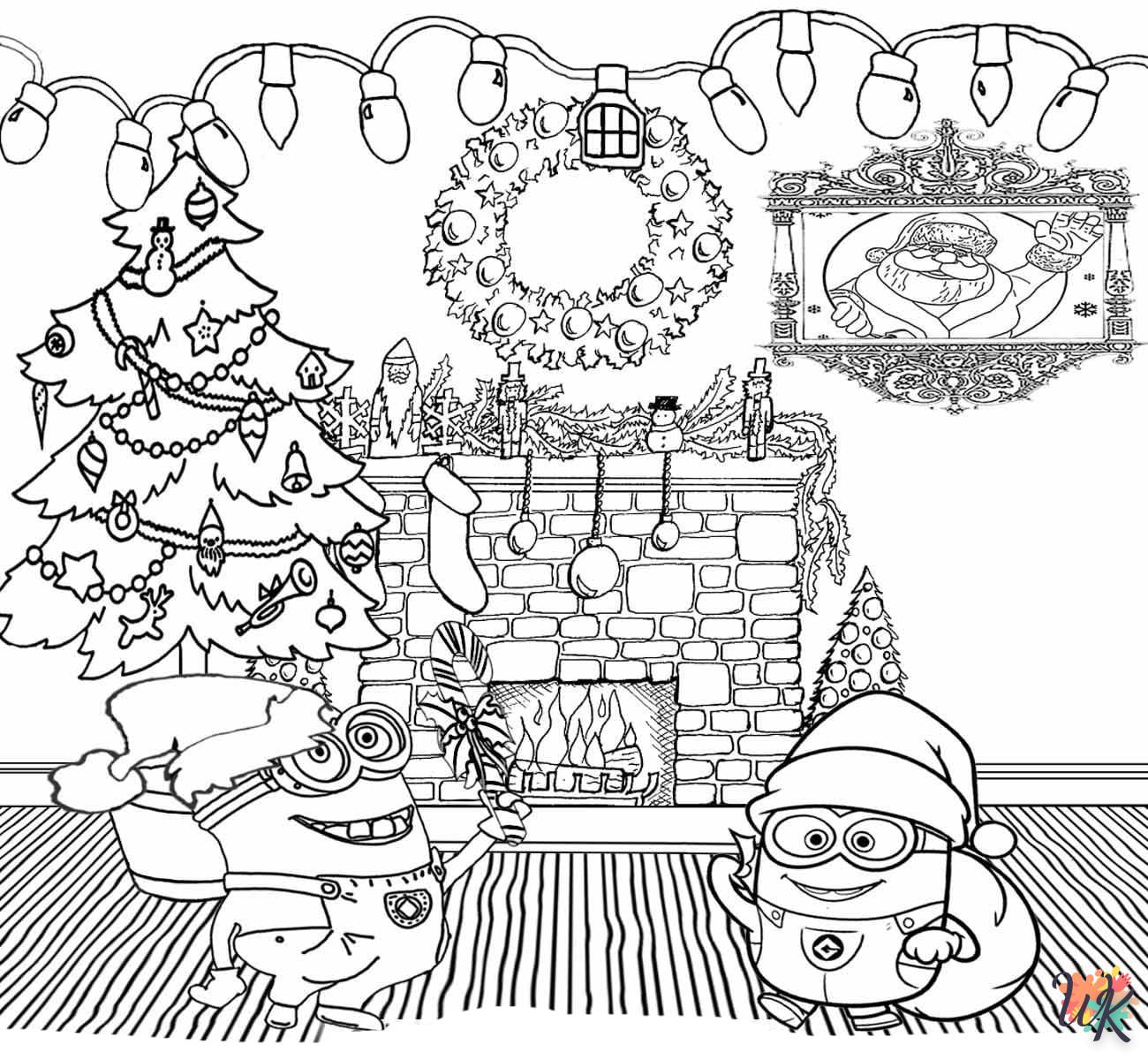 Dibujos para Colorear Navidad de dibujos animados 26