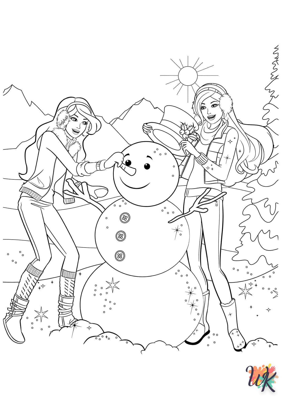 Dibujos para Colorear Navidad de dibujos animados 45