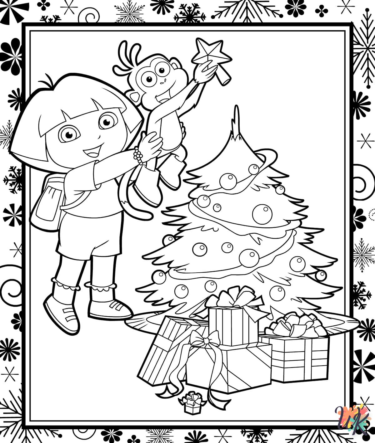 Dibujos para Colorear Navidad de dibujos animados 46