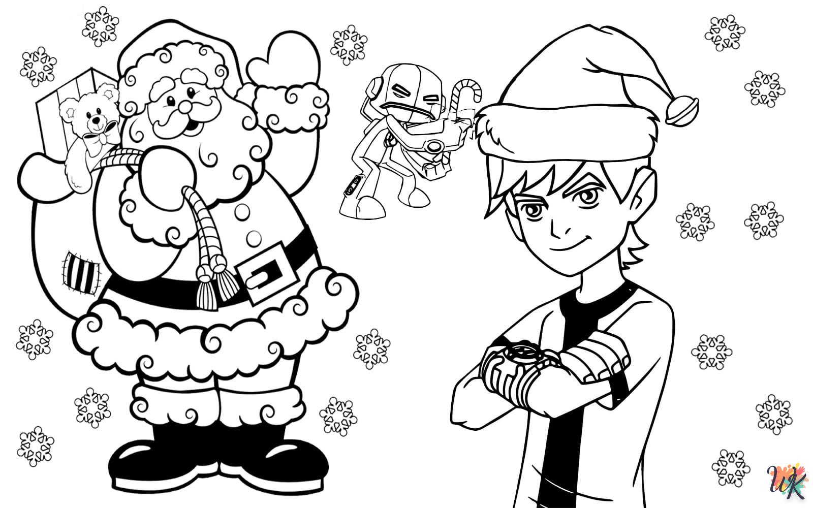 Dibujos para Colorear Navidad de dibujos animados 62