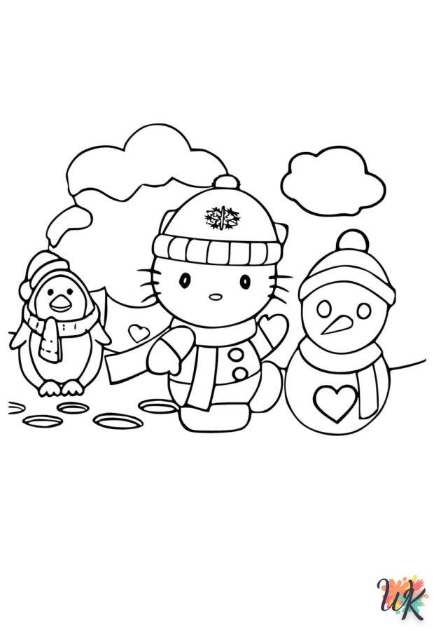 Dibujos para Colorear Paisajes de invierno 39