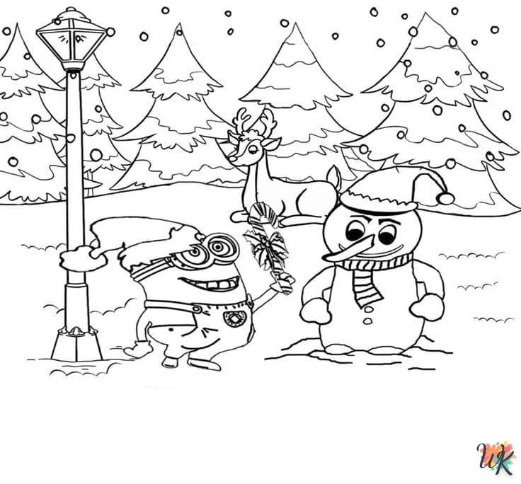 Dibujos para Colorear Paisajes de invierno 47