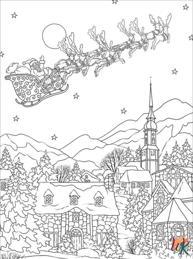Dibujos para Colorear Paisajes de invierno 75