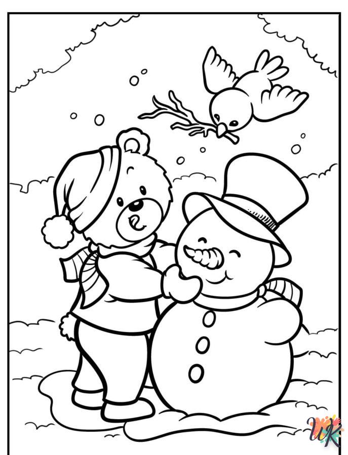 Dibujos para Colorear Paisajes de invierno 97