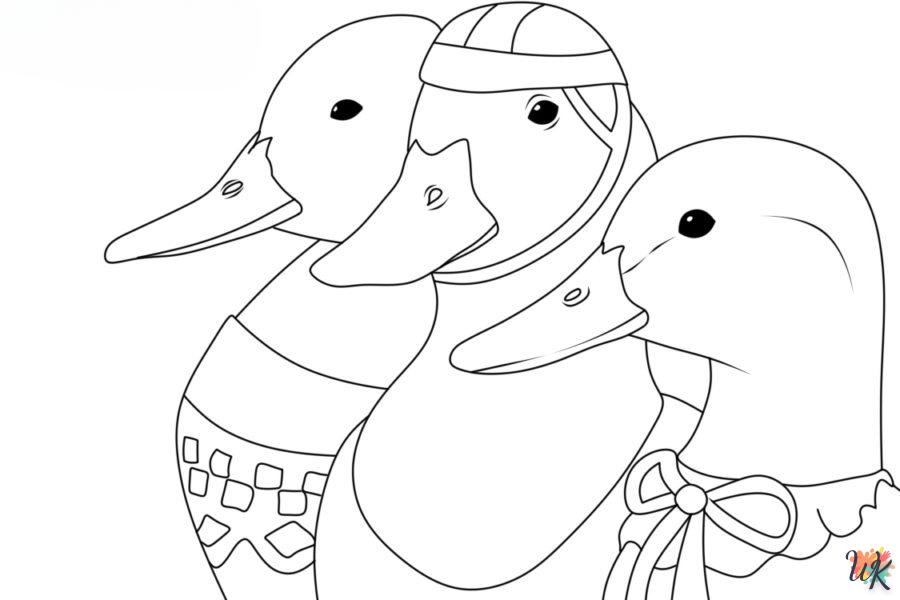 Dibujos para Colorear Patos 108
