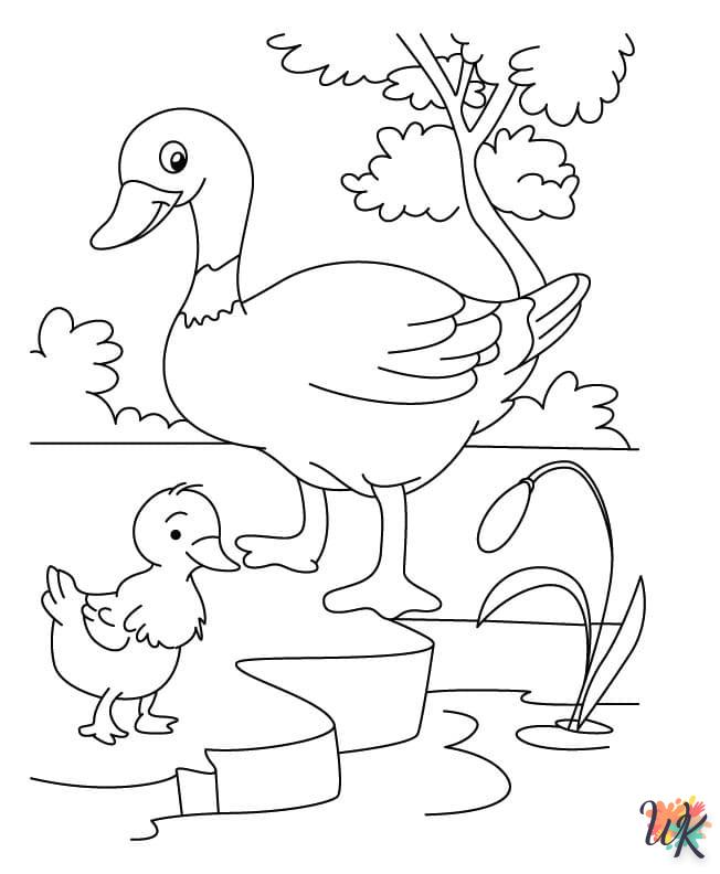 Dibujos para Colorear Patos 14