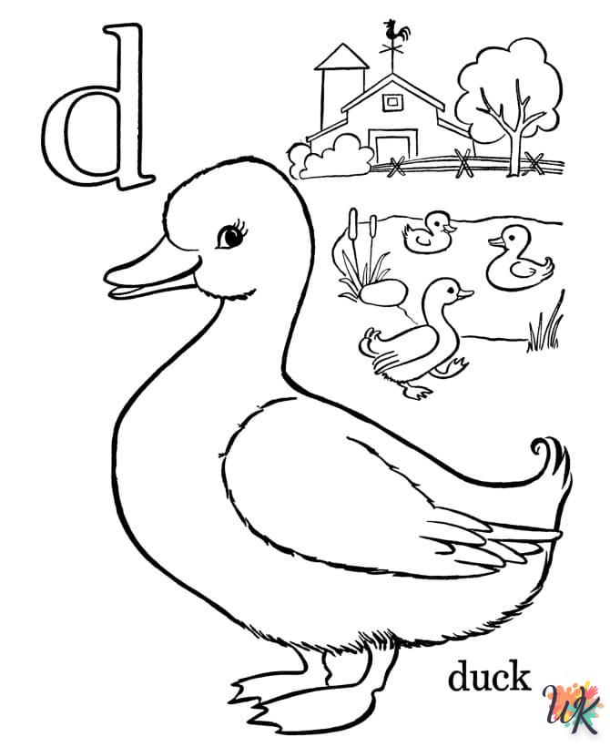 Dibujos para Colorear Patos 76