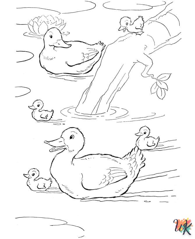 Dibujos para Colorear Patos 89