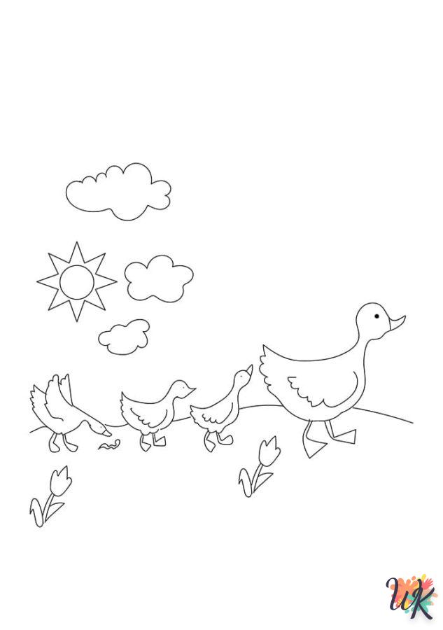 Dibujos para Colorear Patos 93