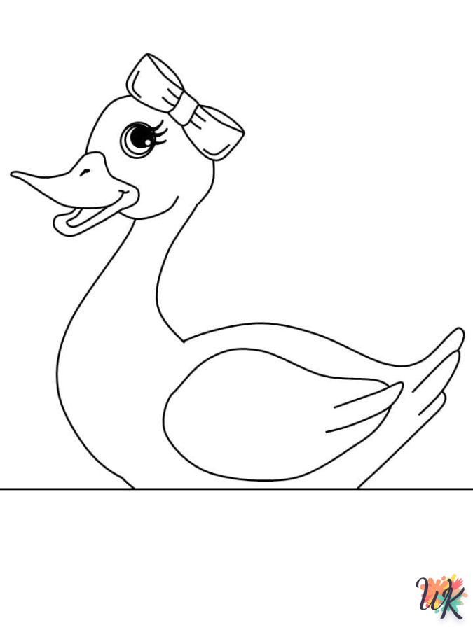 Dibujos para Colorear Patos 99