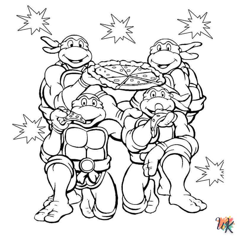 Dibujos para Colorear Pizza 10