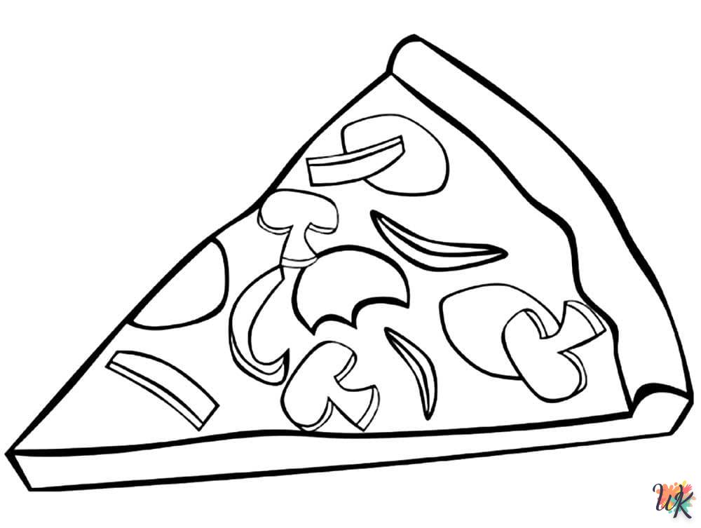 Dibujos para Colorear Pizza 23