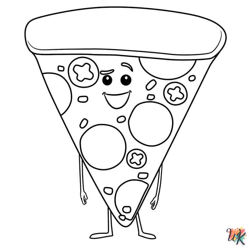 Dibujos para Colorear Pizza 30
