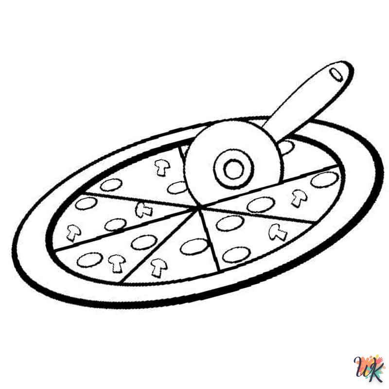 Dibujos para Colorear Pizza 33