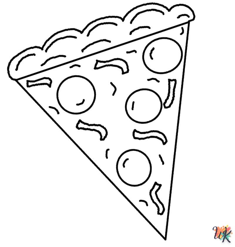 Dibujos para Colorear Pizza 55