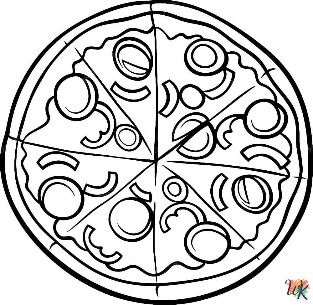 Dibujos para Colorear Pizza 65