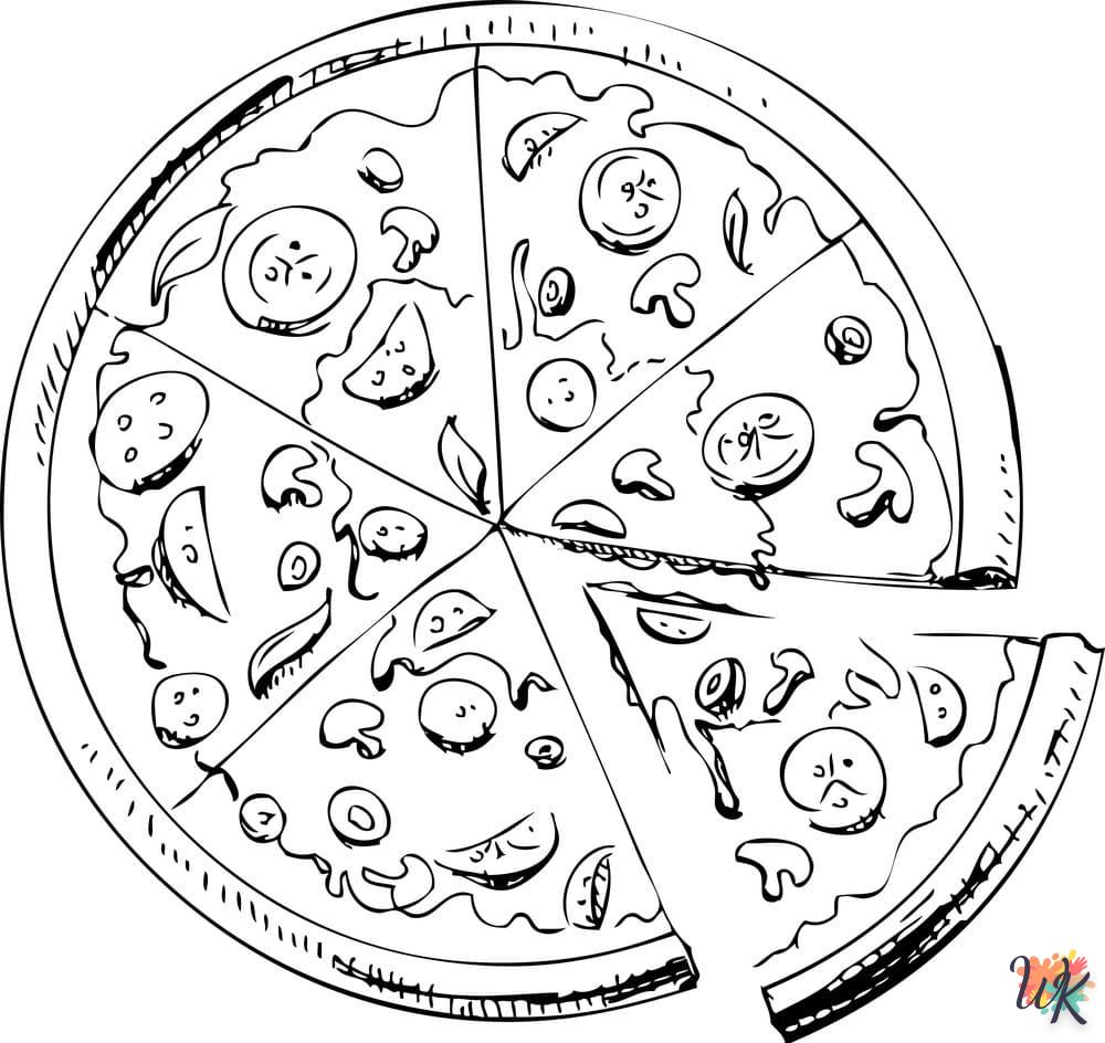 Dibujos para Colorear Pizza 68