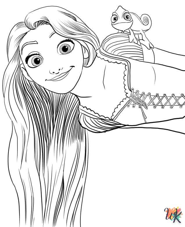 Dibujos para Colorear Rapunzel 10