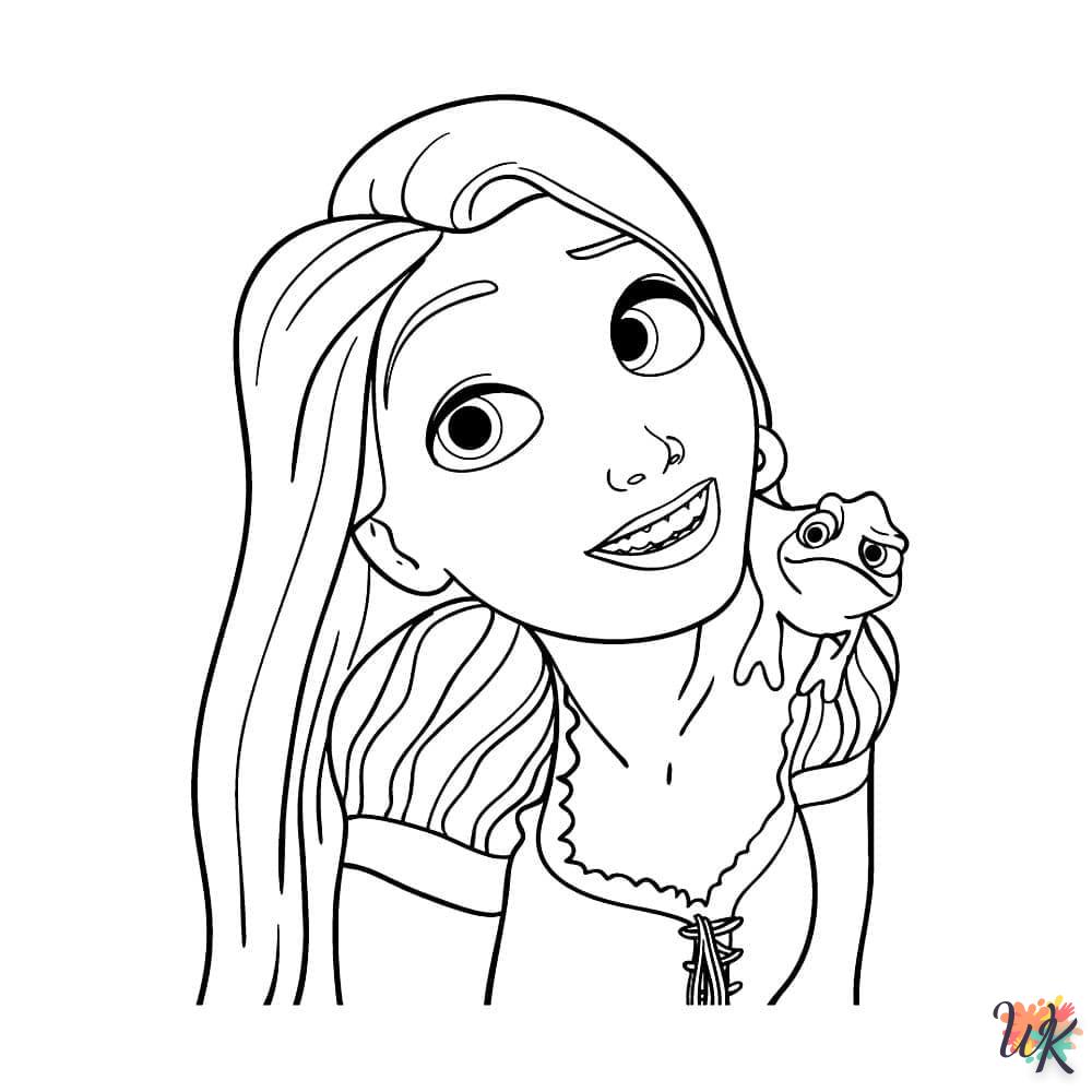 Dibujos para Colorear Rapunzel 17