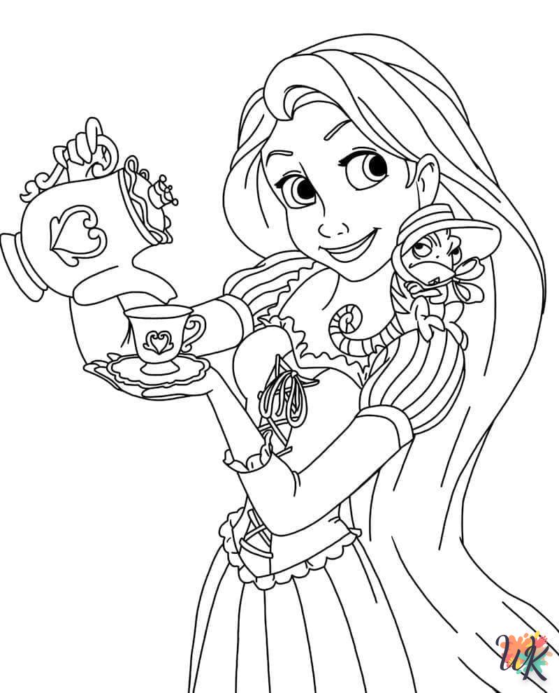 Dibujos para Colorear Rapunzel 3