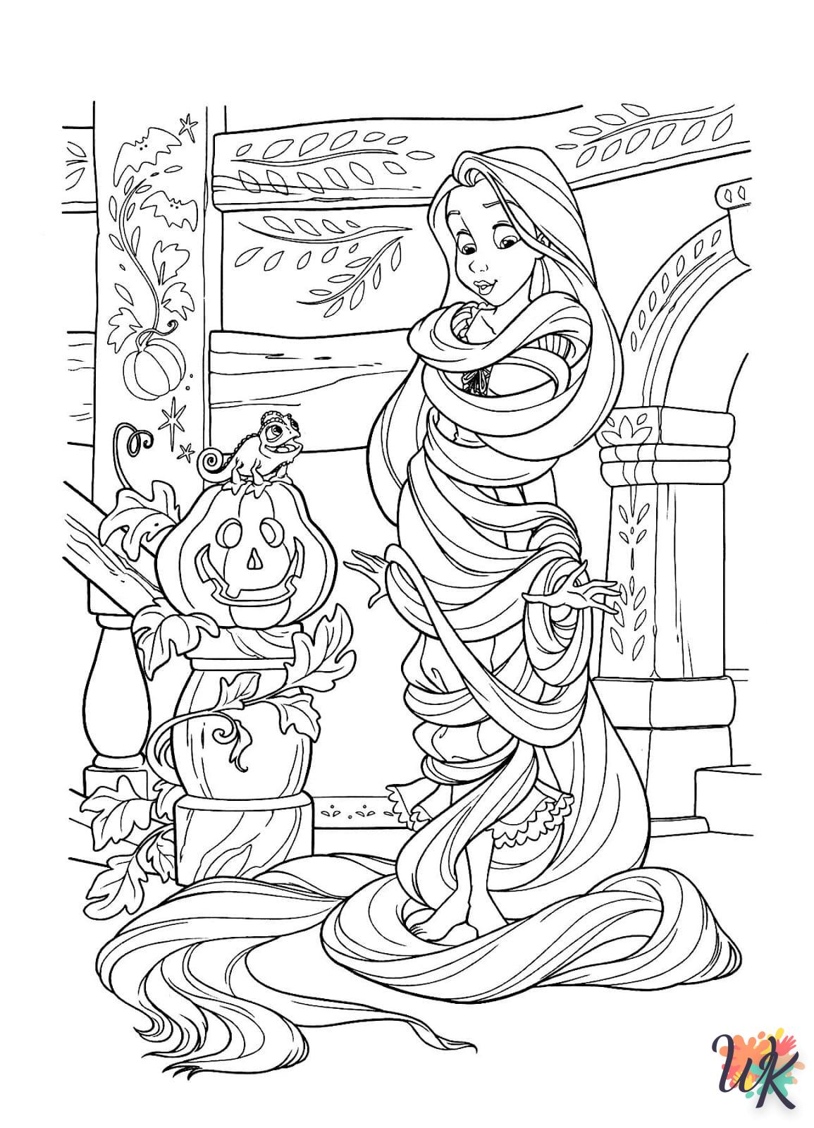 Dibujos para Colorear Rapunzel 37