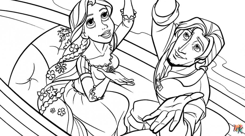 Dibujos para Colorear Rapunzel 42
