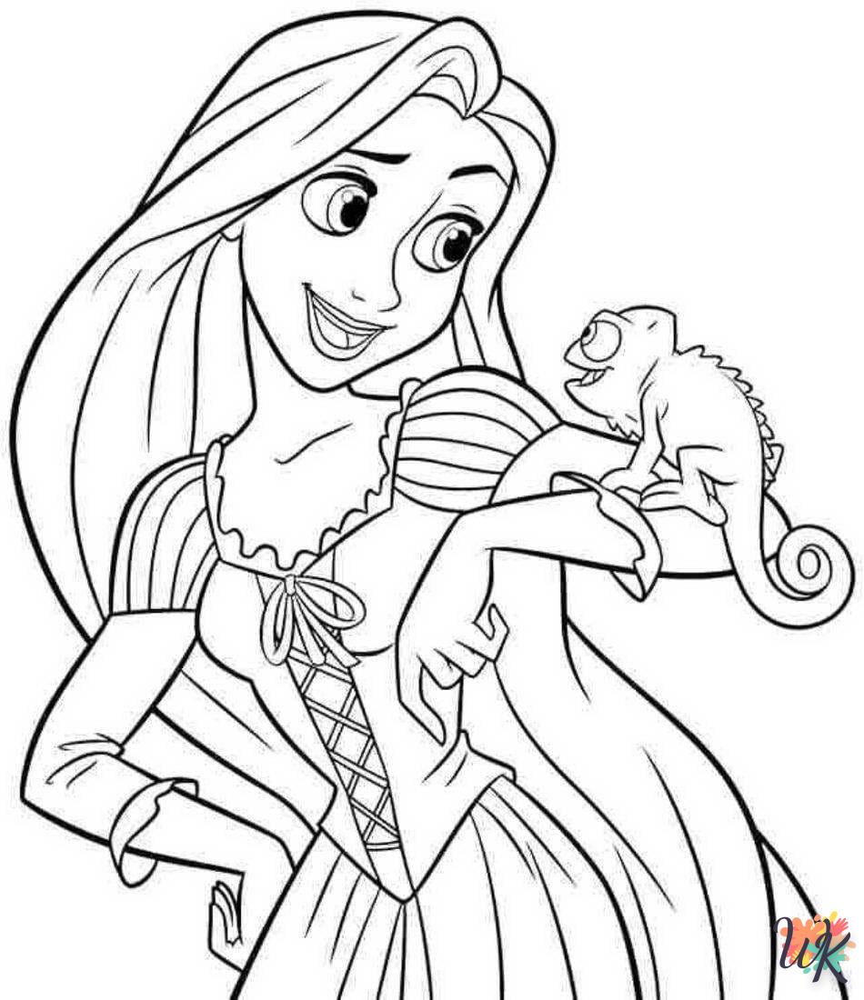 Dibujos para Colorear Rapunzel 77