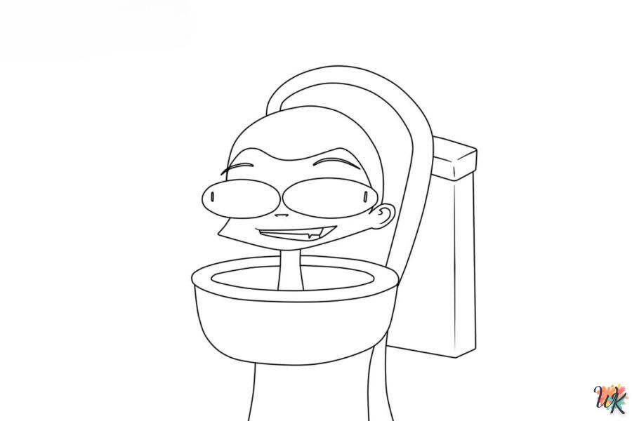 Dibujos para Colorear Skibidi Toilet 10