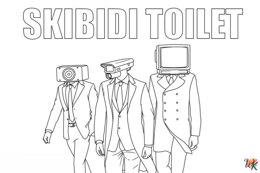 Dibujos para Colorear Skibidi Toilet 20