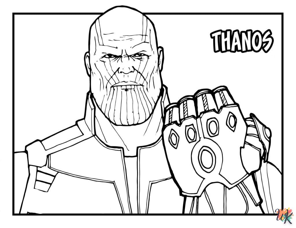 Dibujos para Colorear Thanos 10