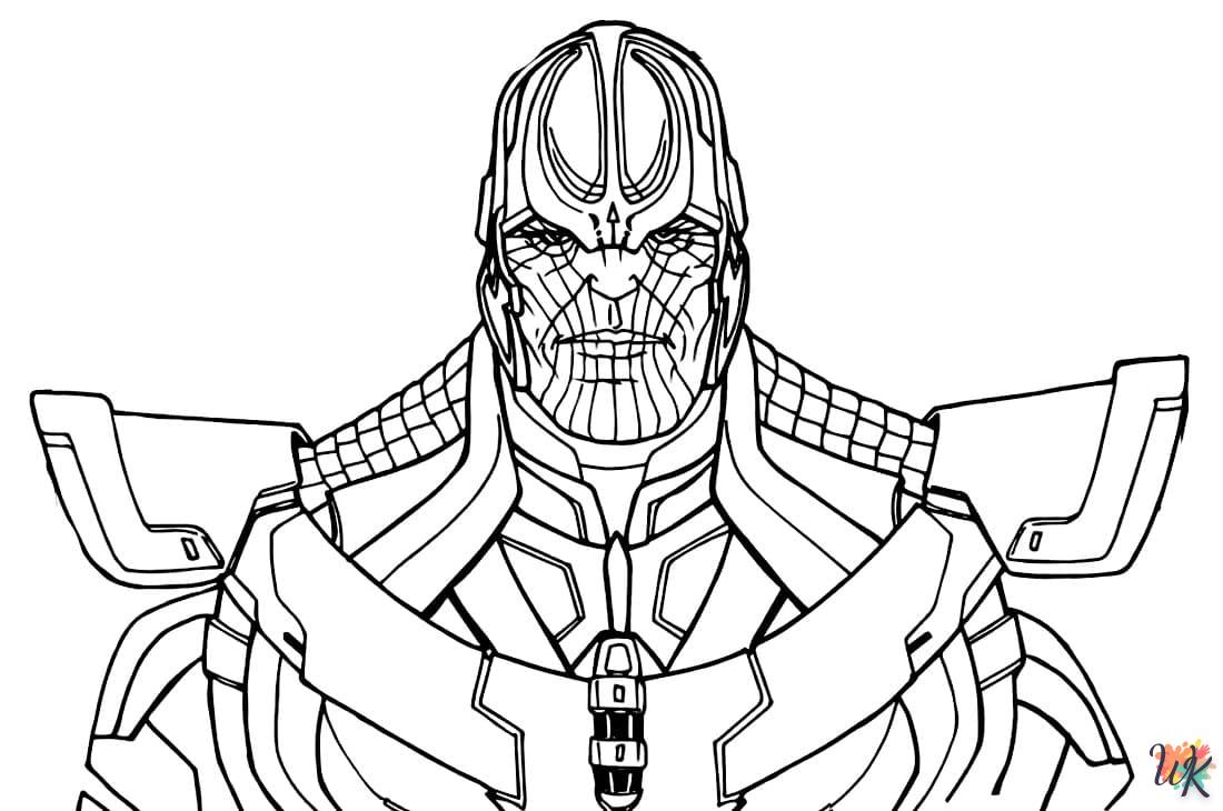 Dibujos para Colorear Thanos 11
