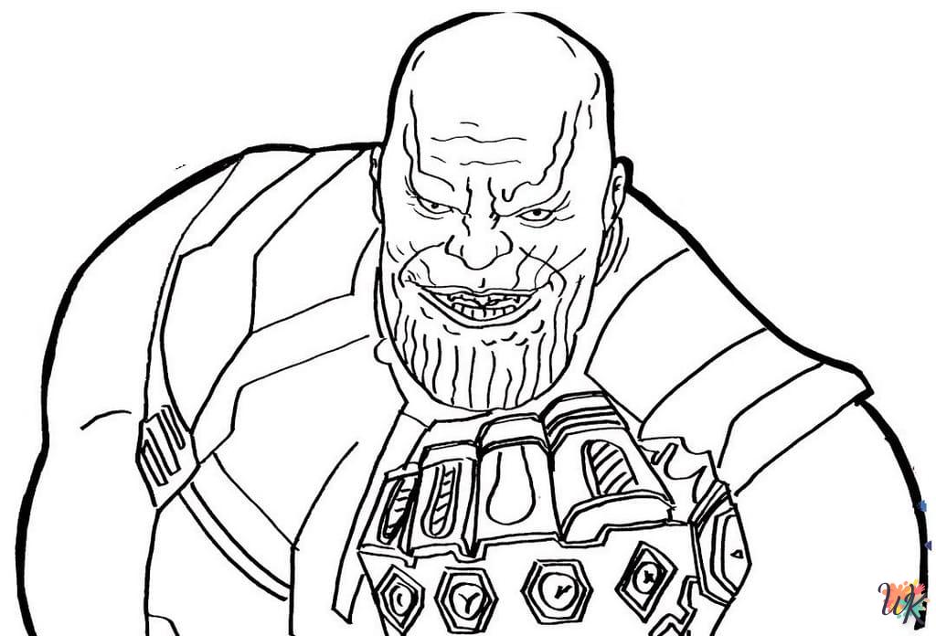 Dibujos para Colorear Thanos 12