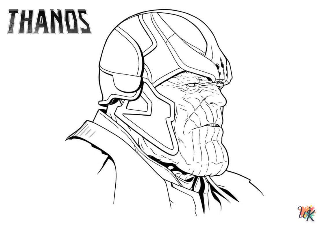 Dibujos para Colorear Thanos 14