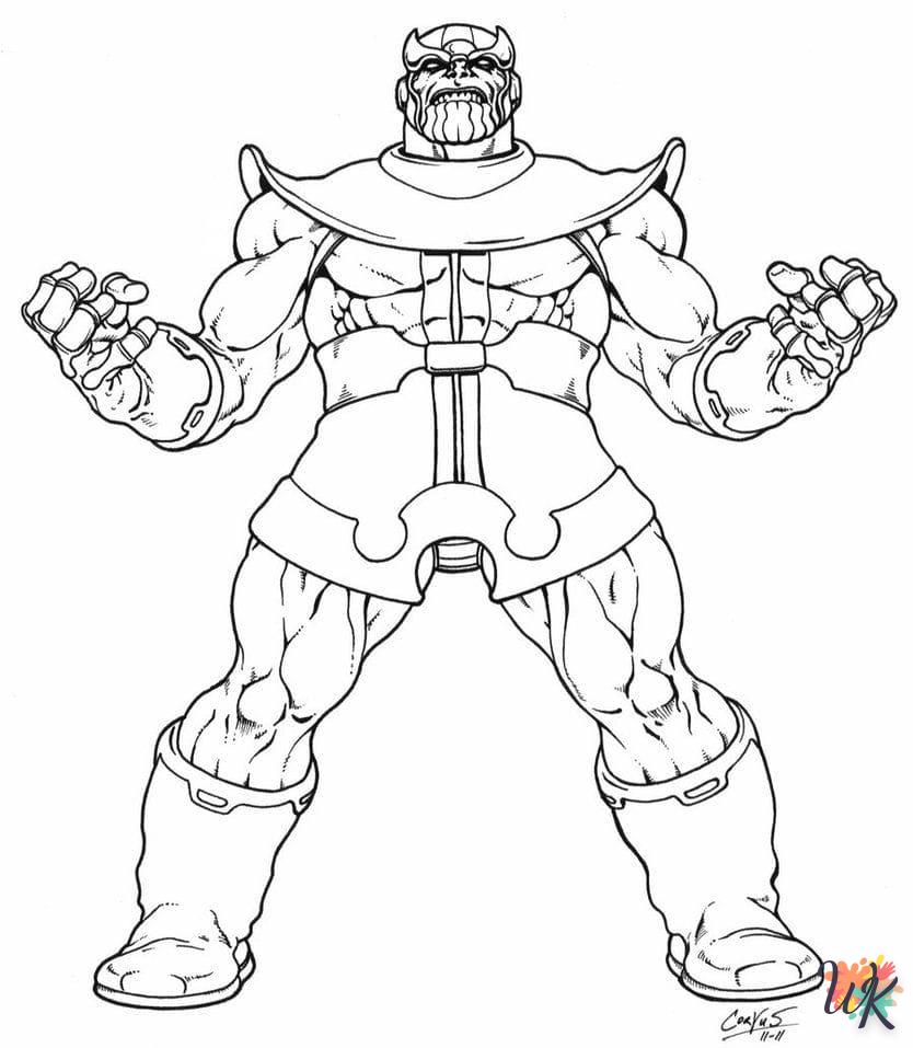 Dibujos para Colorear Thanos 15