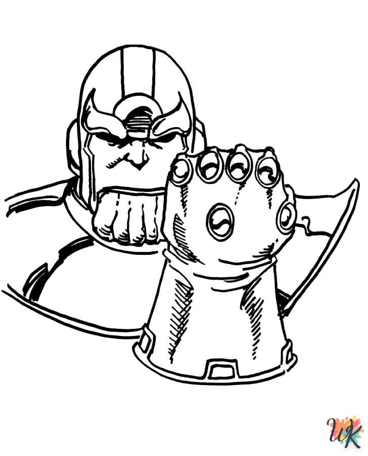 Dibujos para Colorear Thanos 16
