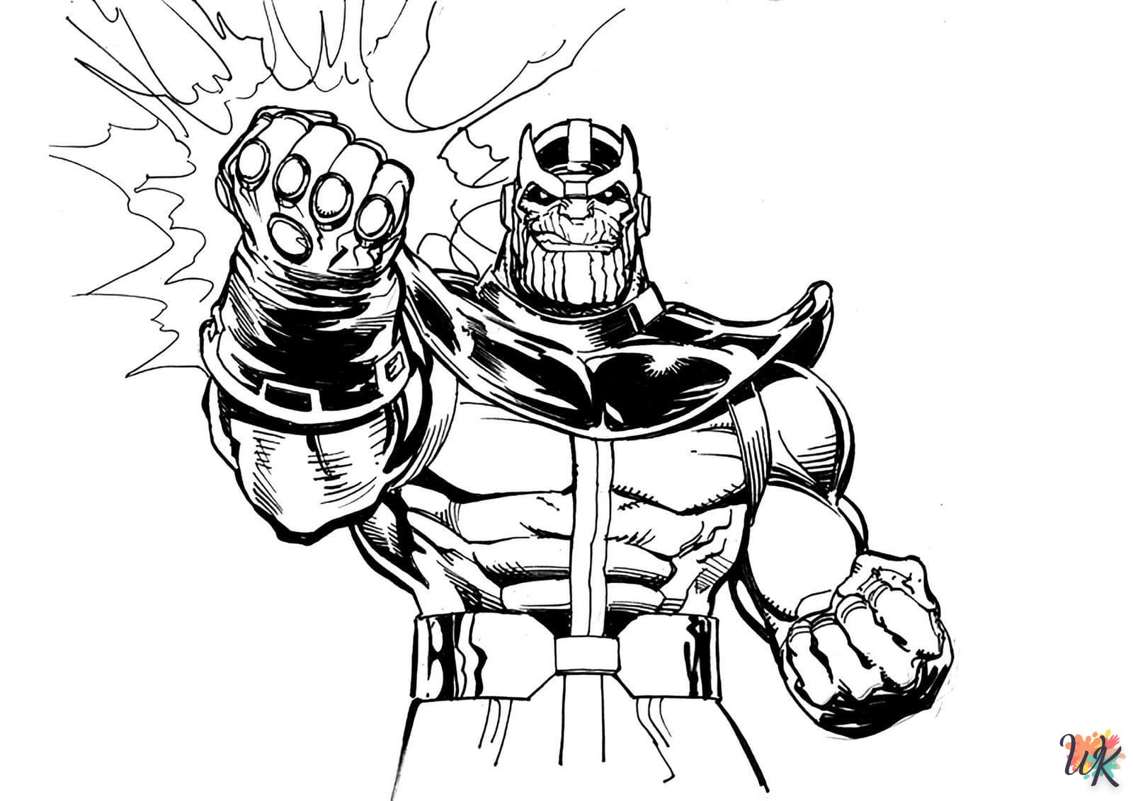 Dibujos para Colorear Thanos 18