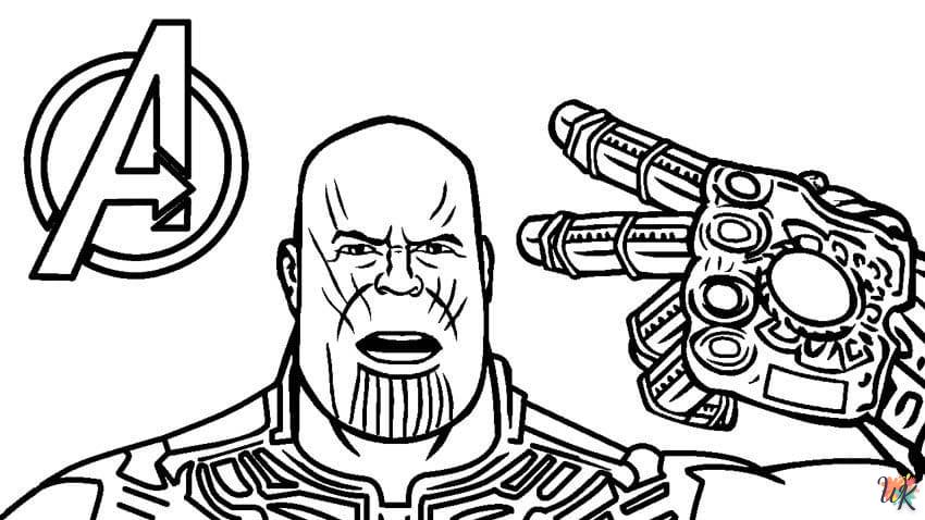 Dibujos para Colorear Thanos 25