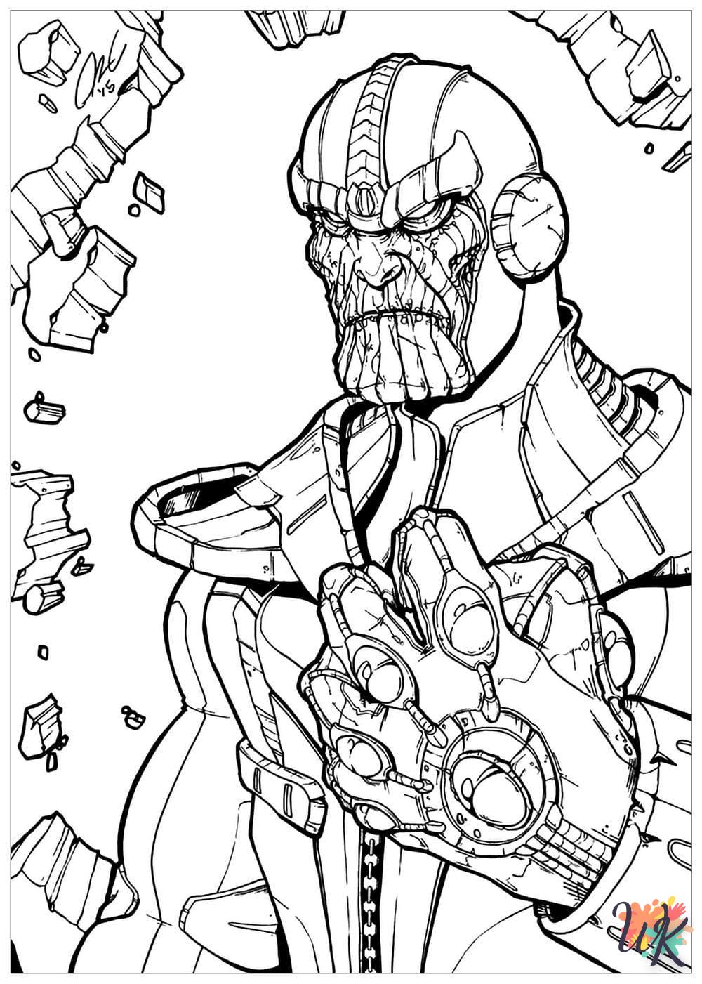 Dibujos para Colorear Thanos 26