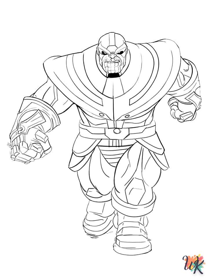 Dibujos para Colorear Thanos 28
