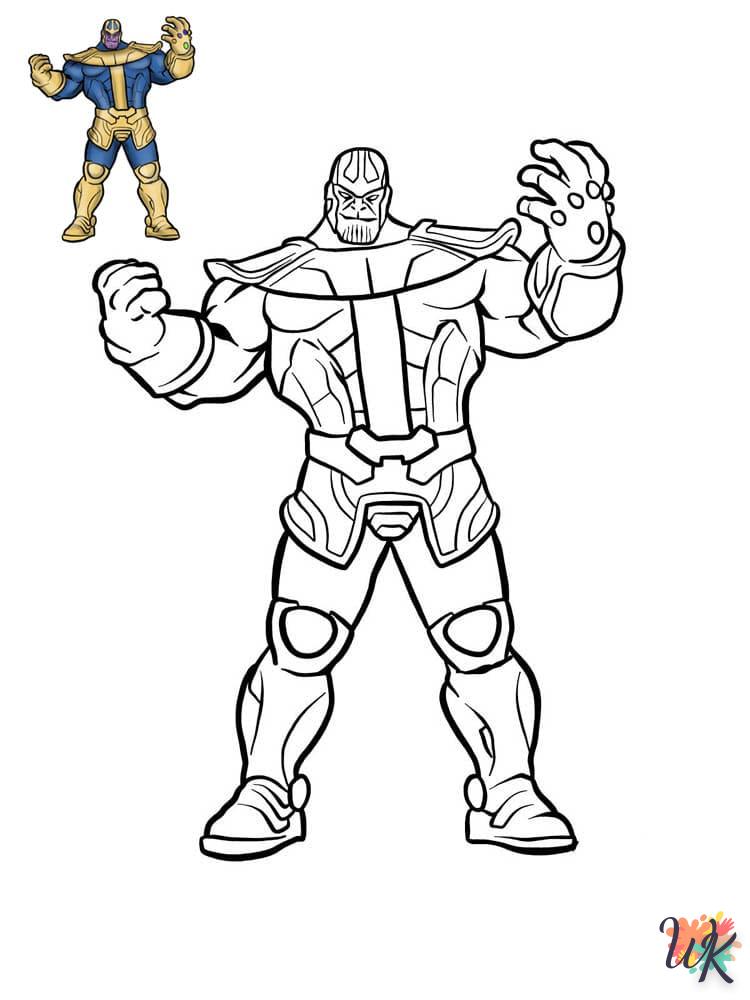 Dibujos para Colorear Thanos 36