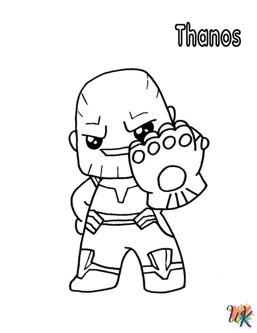 Dibujos para Colorear Thanos 4