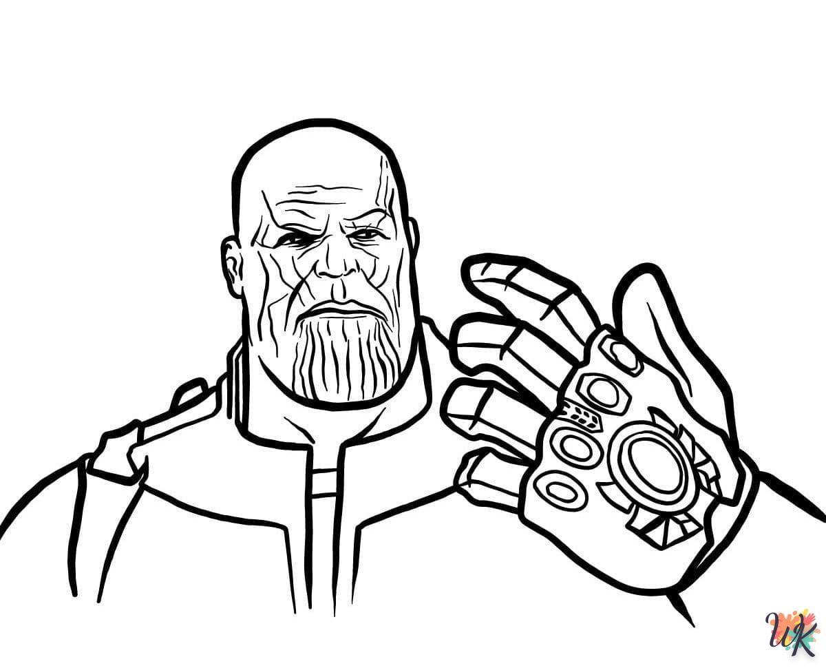 Dibujos para Colorear Thanos 5
