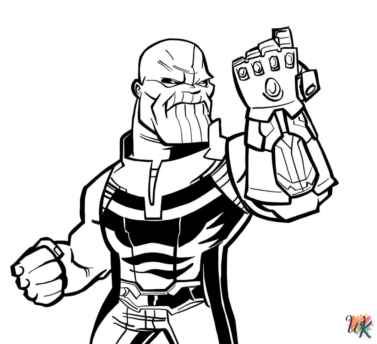Dibujos para Colorear Thanos 8