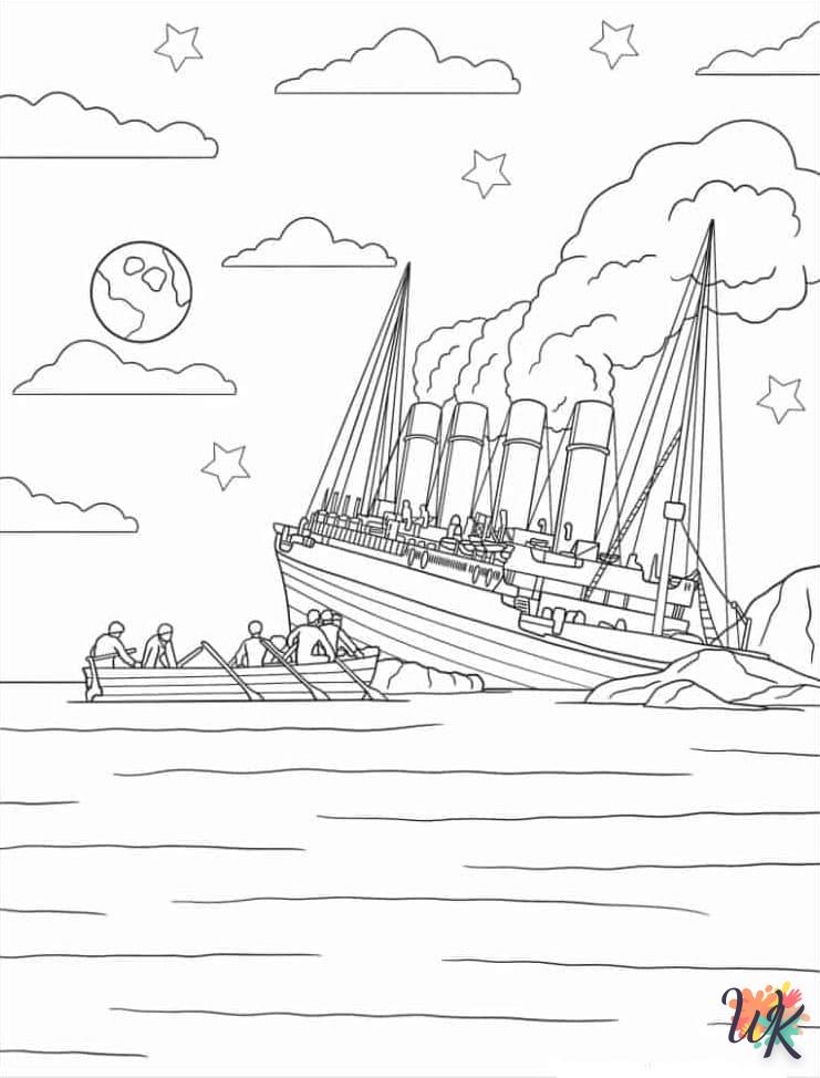Dibujos para Colorear Titanic 10